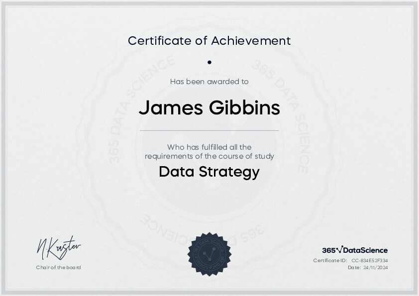 365 Data Science Data Strategy